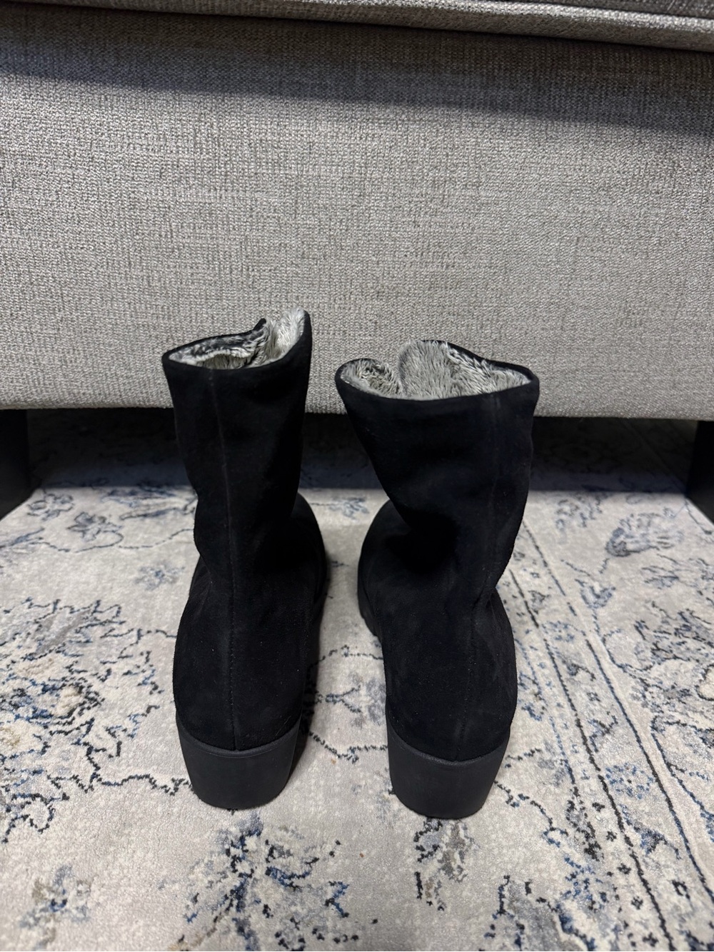 La Canadienne Thyme Waterproof Suede Wedge Booties - Picture 8 of 11